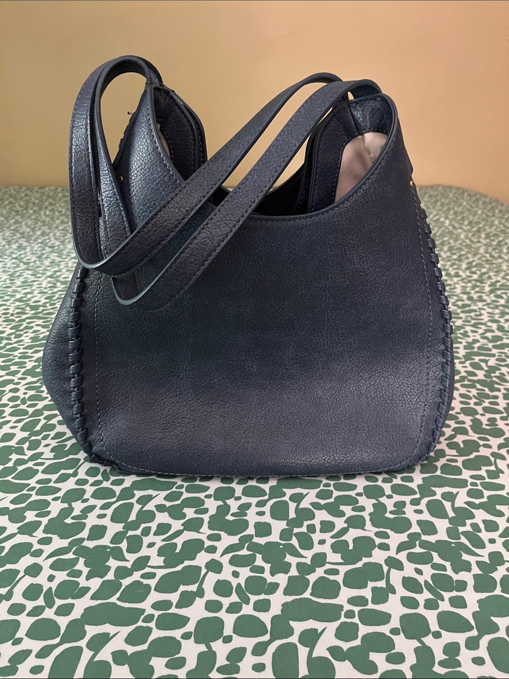 Three compartment hand bag